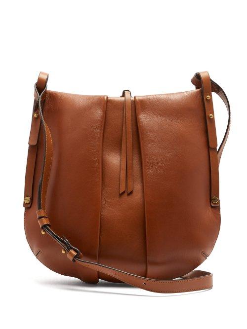 Matchesfashion.com Isabel Marant - Lecky Panelled Leather Cross Body Bag - Womens - Brown