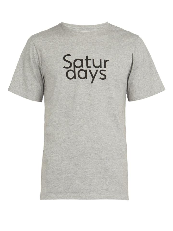 Saturdays Nyc Logo-printed Cotton T-shirt