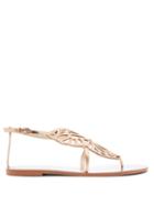 Matchesfashion.com Sophia Webster - Bibi Butterfly Leather Sandals - Womens - Gold