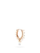Matchesfashion.com Maria Tash - Diamond, Pearl & Rose-gold Single Hoop Earring - Womens - Rose Gold