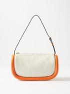 Jw Anderson - Bumper Bi-colour Leather Shoulder Bag - Womens - White Multi