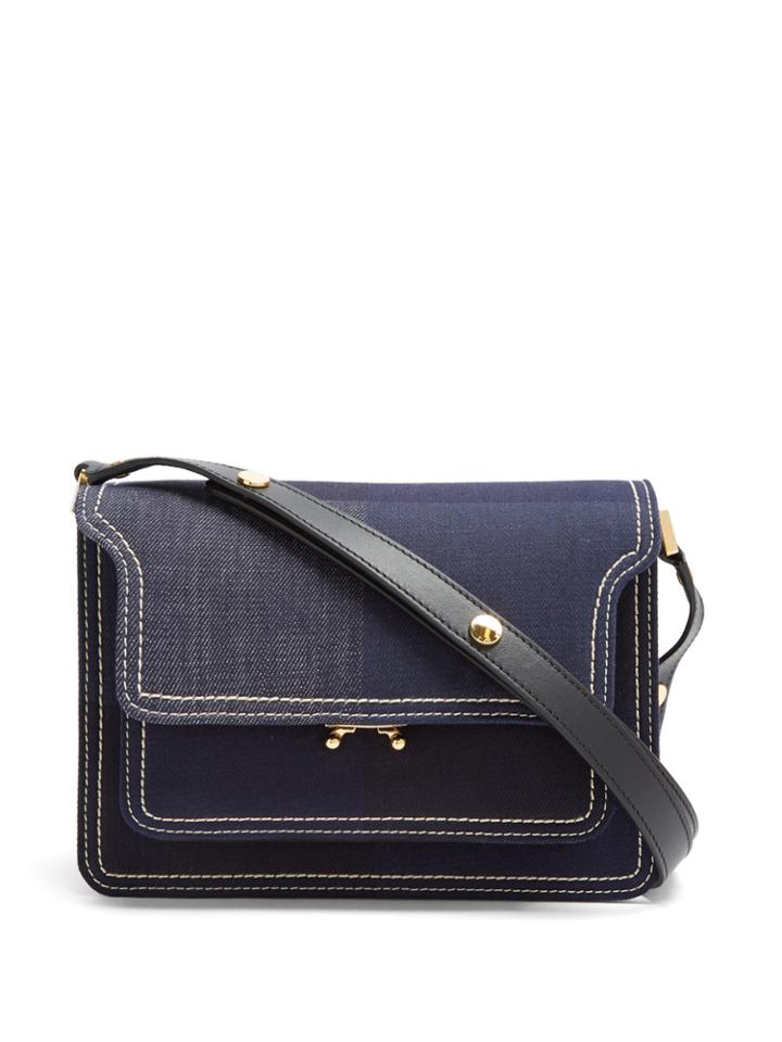 Marni Trunk Medium Denim Cross-body Bag