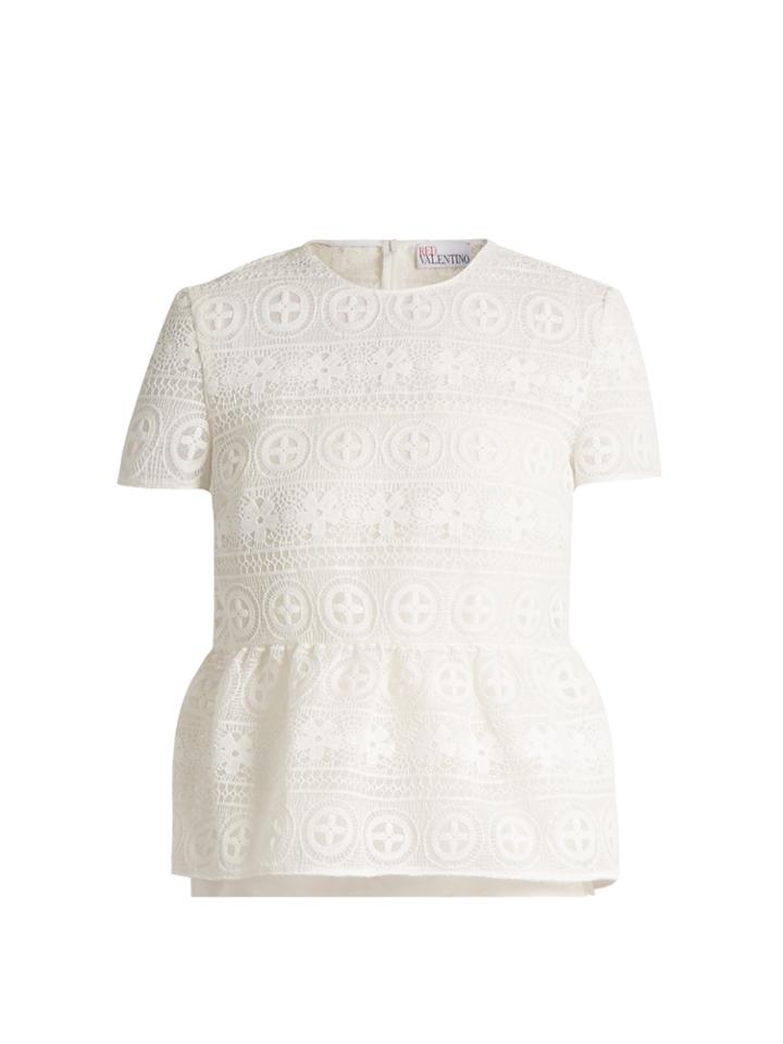Redvalentino Floral Macram-lace Top