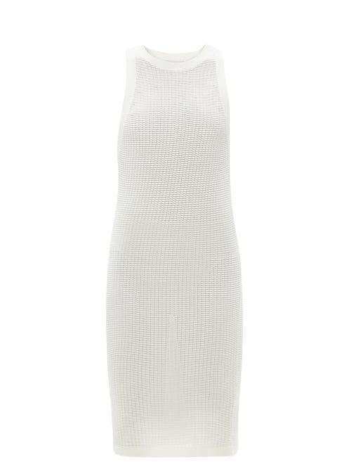 Matchesfashion.com Solid & Striped - The Carson Technical Mesh Mini Sundress - Womens - White