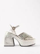 Nodaleto - Bulla Joni 85 Metallic-leather Sandals - Womens - Silver