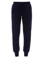 Matchesfashion.com Bella Freud - Sequinned Wool-blend Jersey Track Pants - Womens - Navy