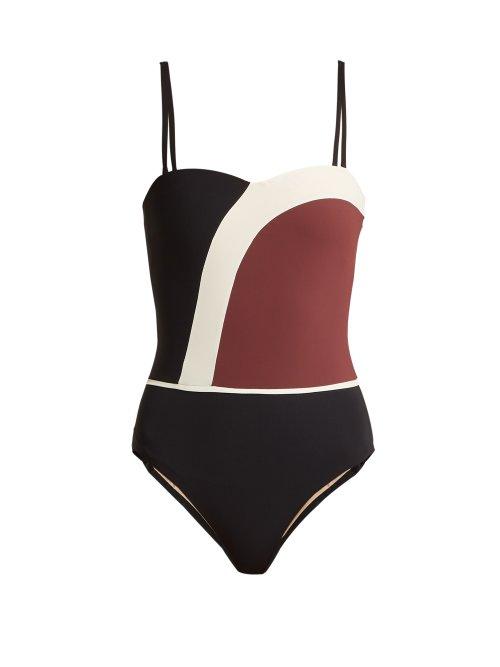 Matchesfashion.com Zeus + Dione - Anafi Strapless Swimsuit - Womens - Black