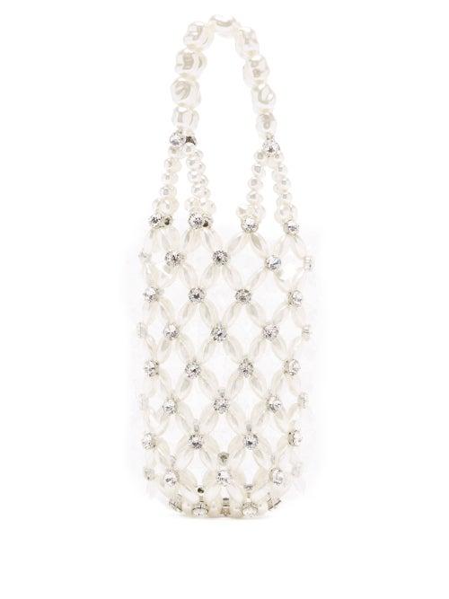 Matchesfashion.com Simone Rocha - Faux-pearl And Crystal Bag - Womens - White