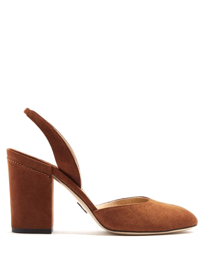 Paul Andrew Perugia Slingback Suede Pumps