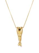 Anissa Kermiche - Prcieux Pubis Onyx & 24kt Gold-plated Necklace - Womens - Gold