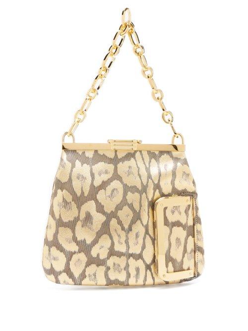 Matchesfashion.com Bienen-davis - 4am Leopard Lam Clutch - Womens - Leopard