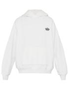 Matchesfashion.com Amiri - Star Logo Embroidered Cotton Hooded Sweatshirt - Mens - White Black