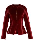 Altuzarra Cavendish Collarless Stretch-cotton Velvet Jacket