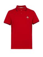 Matchesfashion.com Moncler - Tipped Cotton Piqu Polo Shirt - Mens - Red