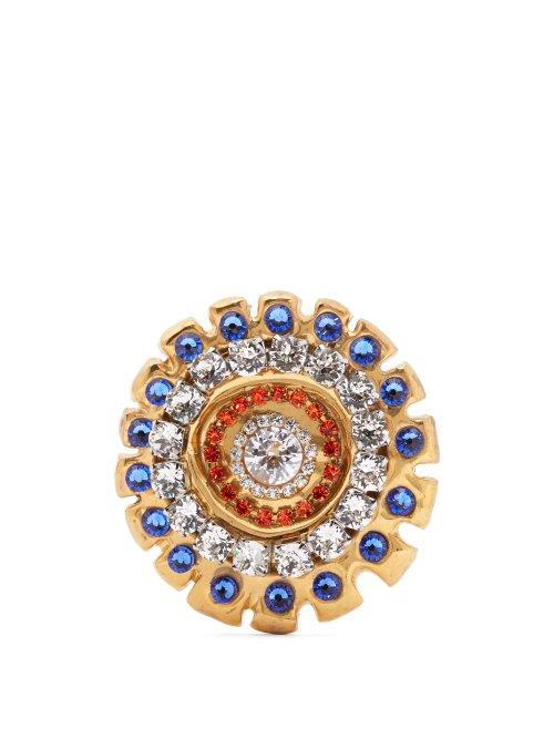 Matchesfashion.com Sonia Boyajian - Narcissist Crystal Embellished Brooch - Womens - Multi