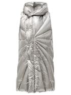 Matchesfashion.com Moncler + Rick Owens - Porterville Hooded Padded Down Gilet - Womens - Silver