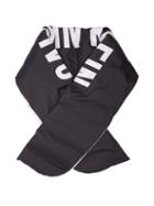 Matchesfashion.com Calvin Klein Performance - Logo Print Down Filled Scarf - Womens - Black White