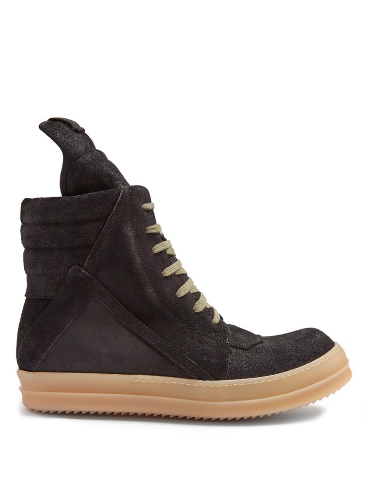 Rick Owens Geobasket High-top Suede Trainers