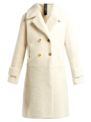 Matchesfashion.com Giani Firenze - Martina Shearling Coat - Womens - White