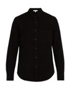 Matchesfashion.com Frame - Long Sleeved Single Pocket Shirt - Mens - Black