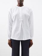 A.p.c. - Flora Half-button Cotton Blouse - Womens - Off White