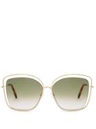 Chloé Poppy Butterfly-frame Sunglasses