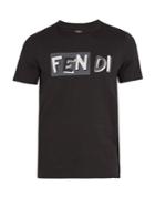 Fendi Shadow Logo-embroidered Cotton T-shirt