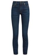 Matchesfashion.com Khaite - Kassandra Mid Rise Skinny Leg Jeans - Womens - Dark Denim