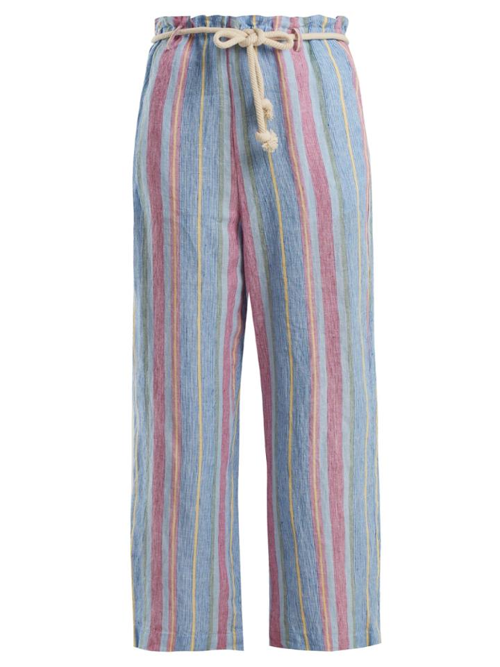 Frame Tie-waist Linen Trousers