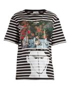 Matchesfashion.com Jw Anderson - Gilbert & George Print Striped T Shirt - Womens - Black Multi