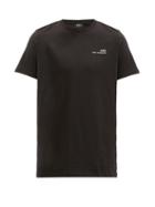 Matchesfashion.com A.p.c. - Logo-print Cotton-jersey T-shirt - Mens - Black