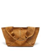 Mtier - Market Small Suede Weekend Tote Bag - Womens - Tan