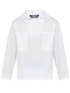 Matchesfashion.com Jacquemus - Marin Pinstriped Cotton Poplin Shirt - Mens - White