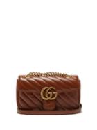 Gucci - Gg Marmont Mini Quilted Leather Cross-body Bag - Womens - Tan