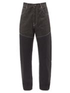 Jacquemus - Panelled Wide-leg Jeans - Mens - Navy