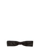 Matchesfashion.com Saint Laurent - Glitter Silk Blend Bow Tie - Mens - Black