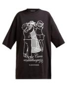 Matchesfashion.com Undercover - Ufo Print Cotton Jersey T Shirt - Womens - Black