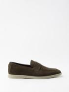 Bougeotte - Gomm Suede Loafers - Mens - Dark Olive