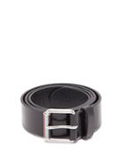 Matchesfashion.com Paul Smith - Artist Stripe Roller Buckle Leather Belt - Mens - Black