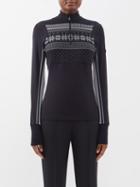 Bogner - Jorina Nordic-jacquard Thermal Base-layer Top - Womens - Black Multi