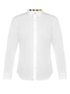 Burberry Checked-lining Stretch-poplin Shirt