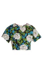 Diane Von Furstenberg Boswell Floral-print Cotton-blend Top