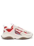 Amiri - Bone Runner Suede, Leather And Mesh Trainers - Mens - Red White