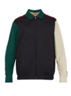 Matchesfashion.com Burberry - Reversible Vintage Check Harrington Jacket - Mens - Navy Multi
