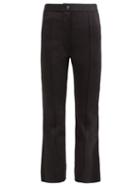 Matchesfashion.com Givenchy - Stitched Front Kick Flare Trousers - Womens - Black