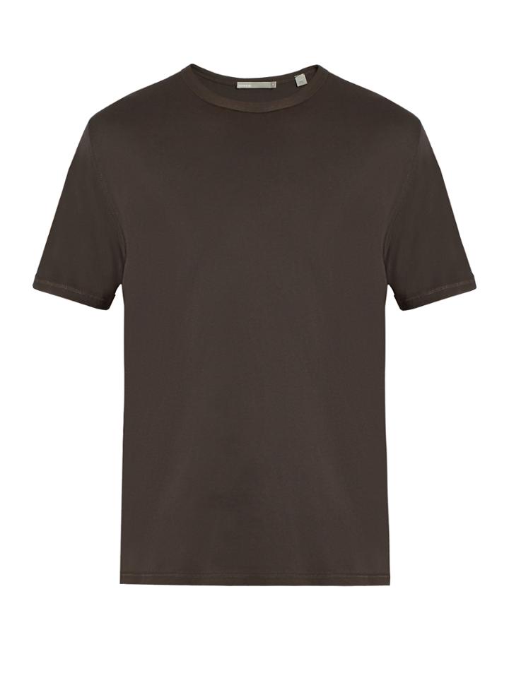 Vince Split-hem Jersey T-shirt