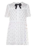 Saint Laurent Ice Cream-embroidered Georgette Dress