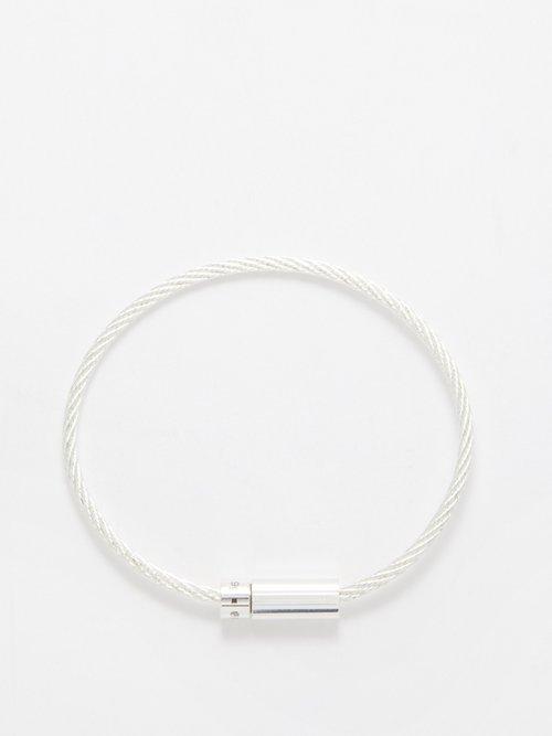 Le Gramme - 9g Guilloche-cable Sterling-silver Bracelet - Mens - Silver