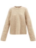 Totme - Round-neck Alpaca-blend Sweater - Womens - Beige