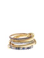 Spinelli Kilcollin Atlas Sapphire, Tanzanite, Silver & Gold Ring